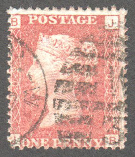 Great Britain Scott 33 Used Plate 209 - JB - Click Image to Close